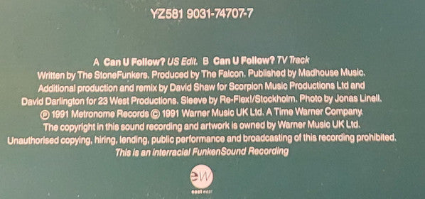 The Stonefunkers : Can U Follow? (7", Single)