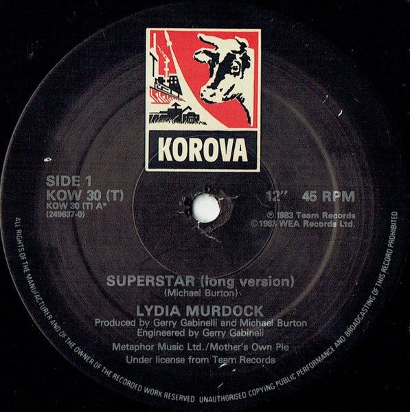 Lydia Murdock : Superstar (12", Single)