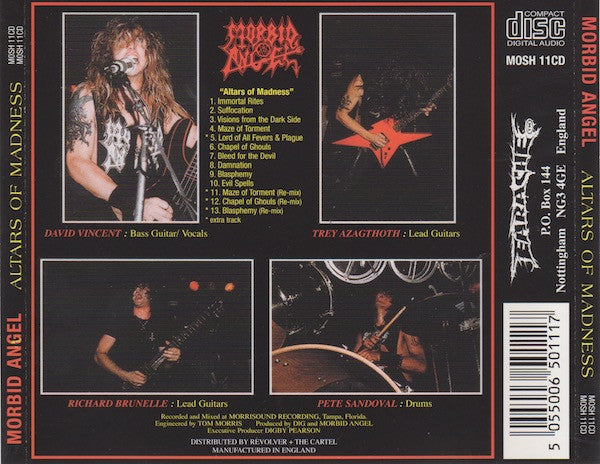 Morbid Angel : Altars Of Madness (CD, Album, Enh, RE)