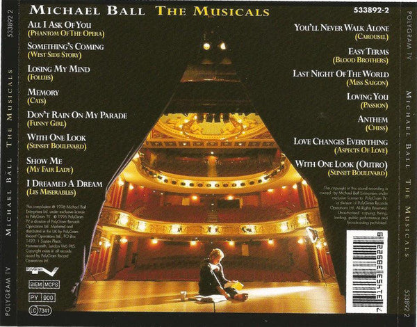 Michael Ball - The Musicals (CD) (Very Good Plus (VG)) - DaddyPop