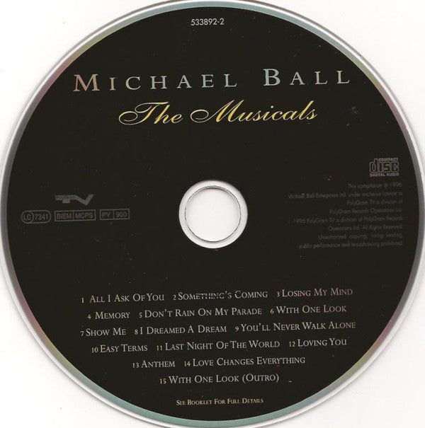 Michael Ball - The Musicals (CD) (Very Good Plus (VG)) - DaddyPop
