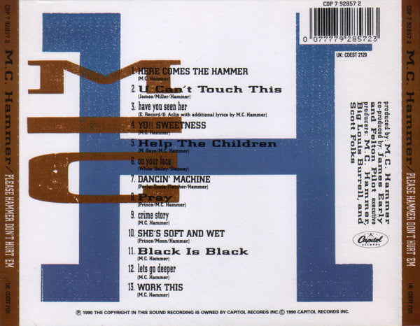 MC Hammer : Please Hammer Don't Hurt 'Em (CD, Album)