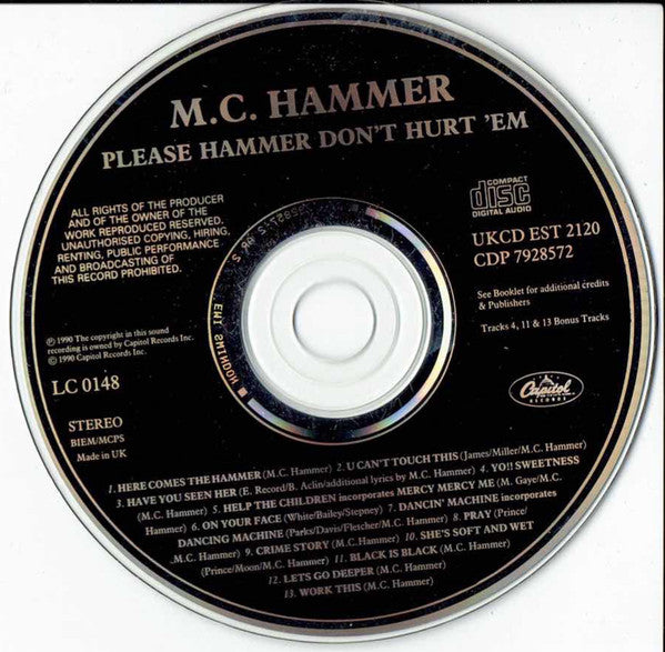MC Hammer : Please Hammer Don't Hurt 'Em (CD, Album)