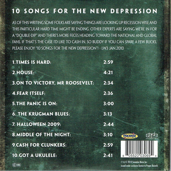 Loudon Wainwright III : 10 Songs For The New Depression (CD, Album)