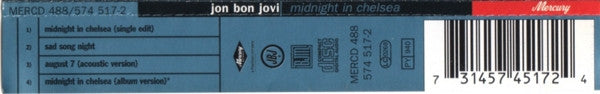 Jon Bon Jovi : Midnight In Chelsea (CD, Single, CD1)