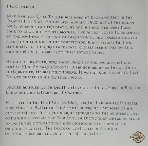 Andy Street : Lord Of The Rings (Music Inspired By The J.R.R Tolkien Classic) (CD, Album, RE)