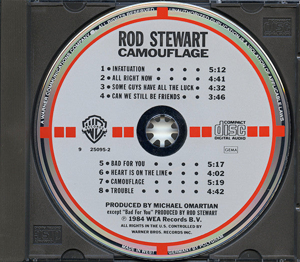 Rod Stewart : Camouflage (CD, Album, Tar)