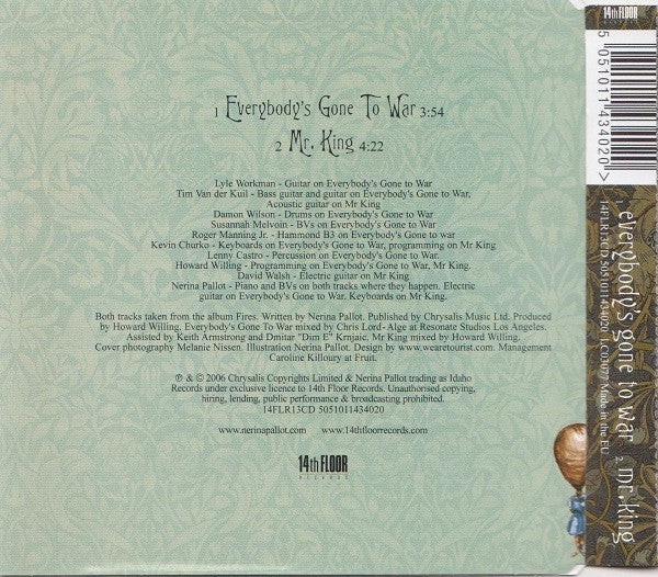 Nerina Pallot : Everybody's Gone To War (CD, Single)