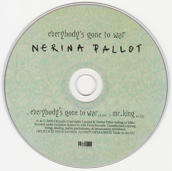 Nerina Pallot : Everybody's Gone To War (CD, Single)