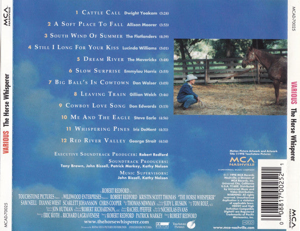 Various : The Horse Whisperer (Songs From And Inspired By The Motion Picture) (HDCD, Album)
