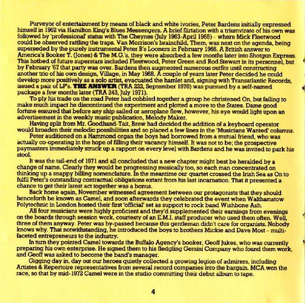 Camel - Mirage (CD) (Near Mint (NM Or M-)) - DaddyPop