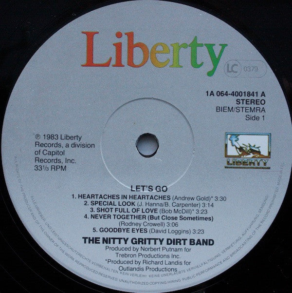 Nitty Gritty Dirt Band : Let's Go (LP, Album)