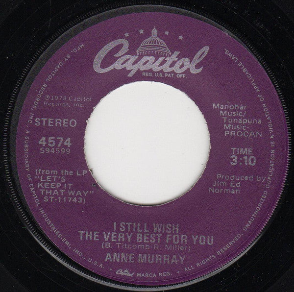 Anne Murray - You Needed Me (7) (Very Good Plus (VG)) - DaddyPop