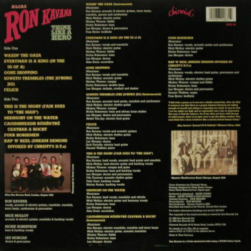 Alias Ron Kavana : Think Like A Hero (LP, Album)