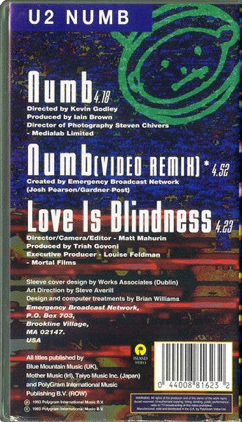 U2 : Numb (VHS)