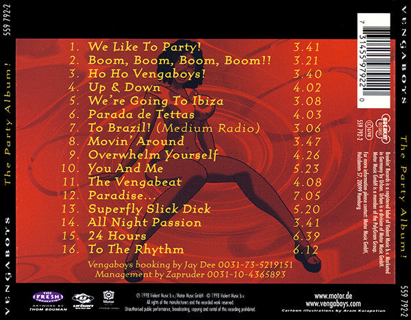 Vengaboys : Up & Down - The Party Album! (CD, Album, RE)