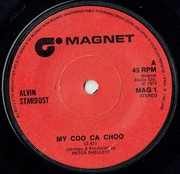 Alvin Stardust - My Coo Ca Choo (7) (Very Good (VG)) - DaddyPop