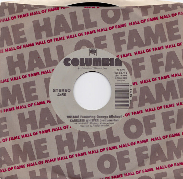 Wham! Featuring George Michael : Careless Whisper (7", RE)