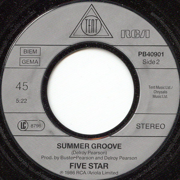 Five Star : Rain Or Shine (7", Single)