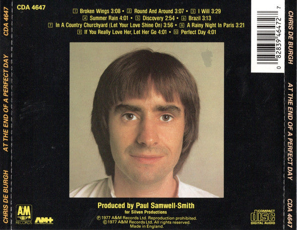 Chris de Burgh : At The End Of A Perfect Day (CD, Album, RE, no )