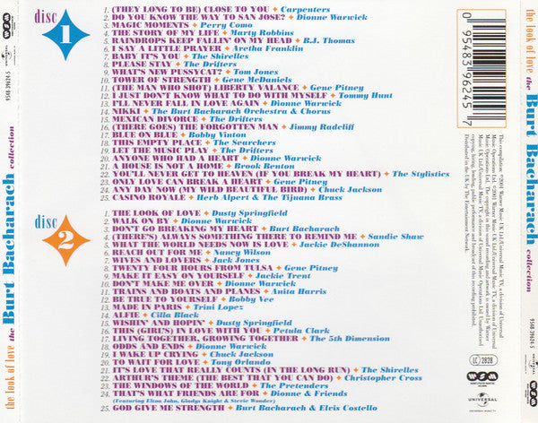 Burt Bacharach : The Look Of Love (The Burt Bacharach Collection) (2xCD, Comp)