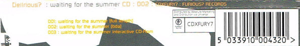 Delirious? : Waiting For The Summer (CD, Single, Enh, CD2)