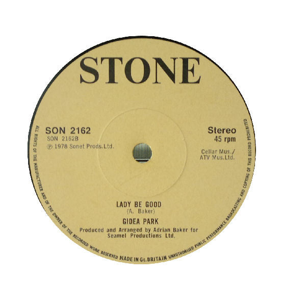 Gidea Park : Beach Boy Gold / Lady Be Good (12")