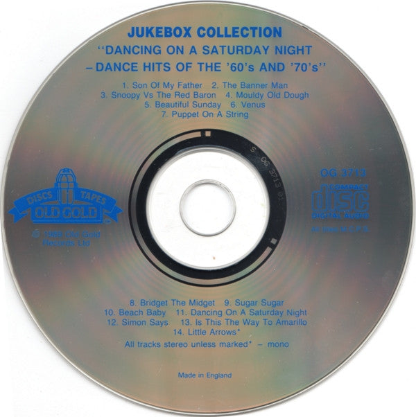 Various : Dancing On A Saturday Night - Dance Hits Of The 60's And 70's (CD, Comp)