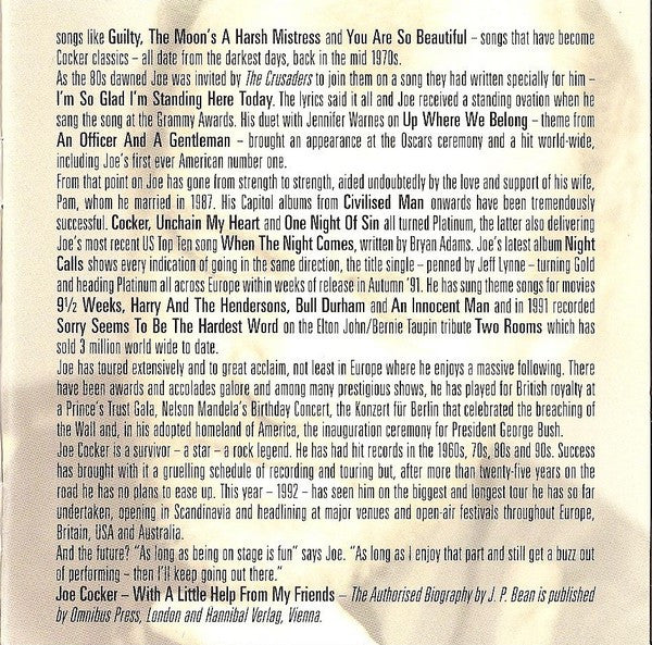 Joe Cocker : The Best Of Joe Cocker (CD, Comp)