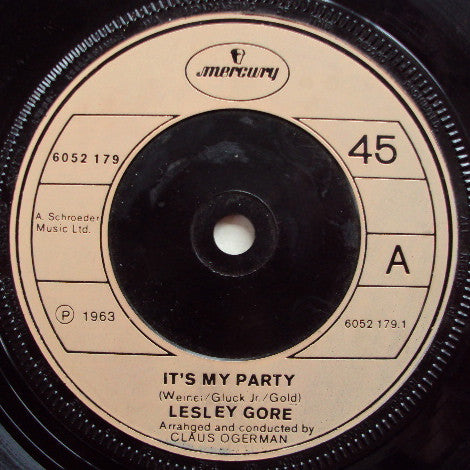Lesley Gore : It's My Party (7", Inj)