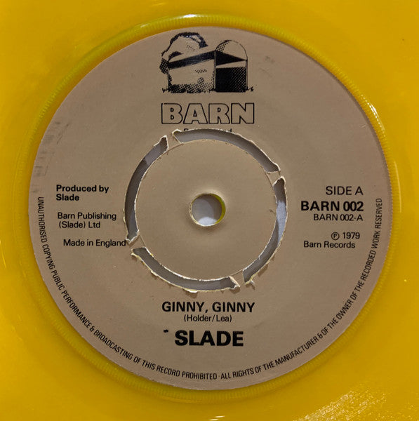 Slade : Ginny, Ginny (7", Single, Yel)