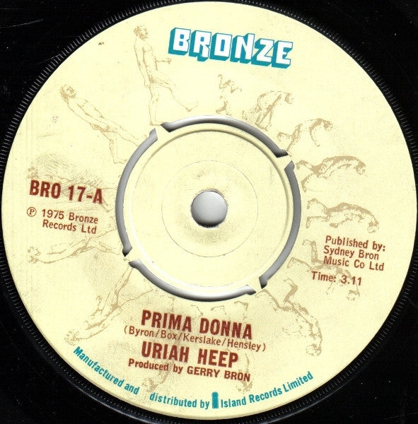 Uriah Heep : Prima Donna (7", Single)