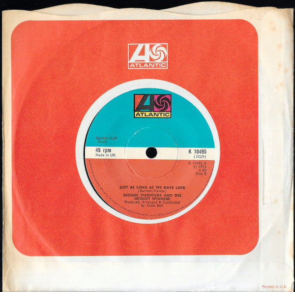 Dionne Warwick And Spinners : Then Came You (7", Single)