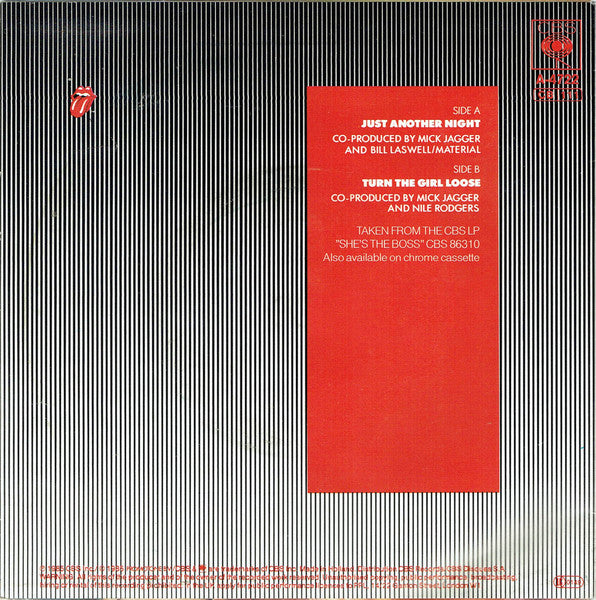 Mick Jagger : Just Another Night (7", Single, Sol)