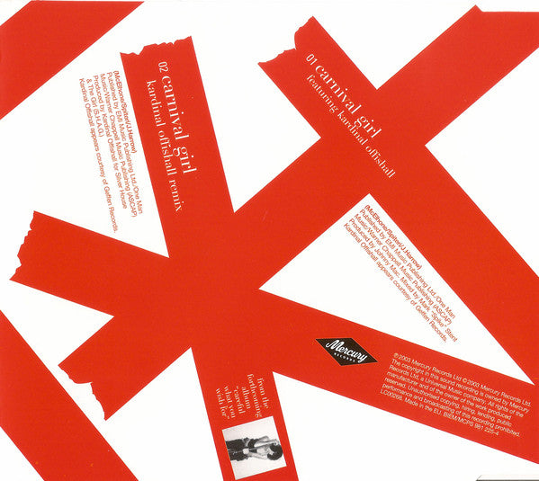 Texas Featuring Kardinal Offishall : Carnival Girl (CD, Single)