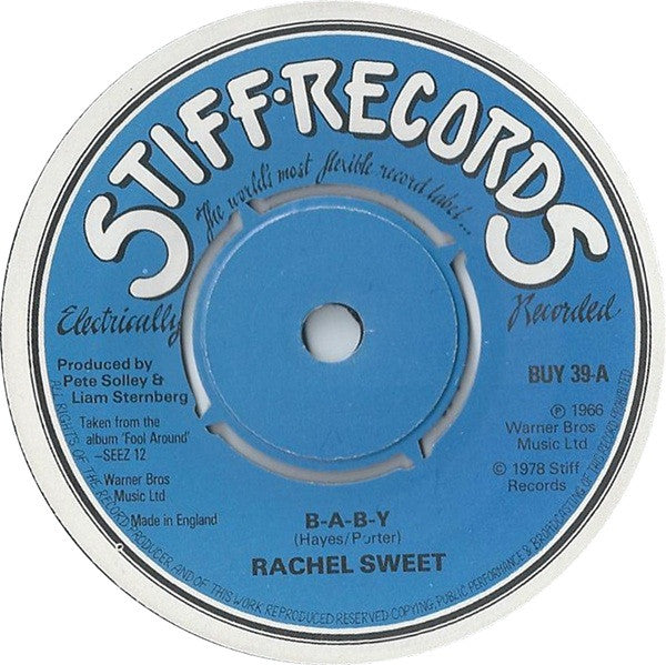 Rachel Sweet : B-A-B-Y (7", Single)