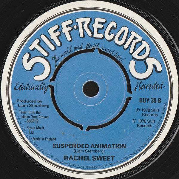 Rachel Sweet : B-A-B-Y (7", Single)