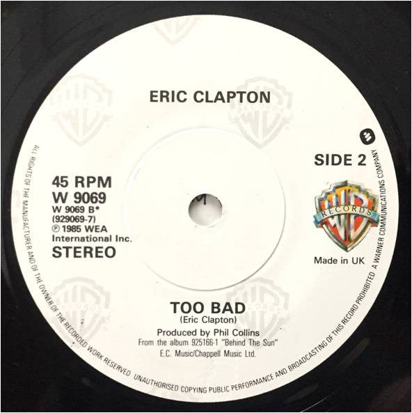Eric Clapton : Forever Man (7", Single)