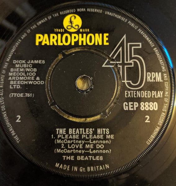 The Beatles : The Beatles' Hits (7", EP)