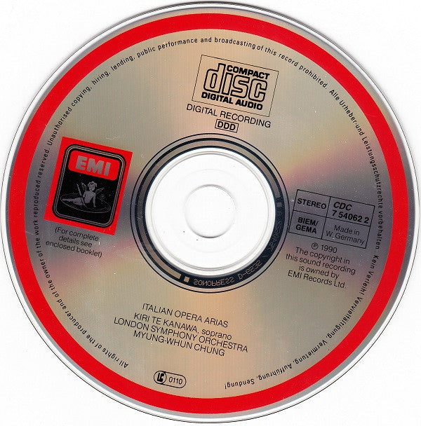 Kiri Te Kanawa, London Symphony Orchestra, Myung-Whun Chung : Italian Opera Arias (Italienische Opernarien / Airs D'opéras Italians) (CD, Comp)