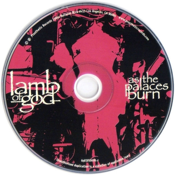 Lamb Of God : As The Palaces Burn (CD, Album)