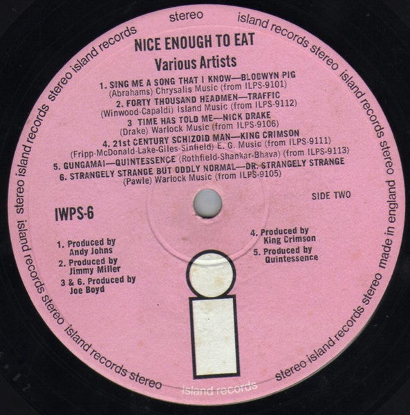 Various : Nice Enough To Eat (LP, Comp)