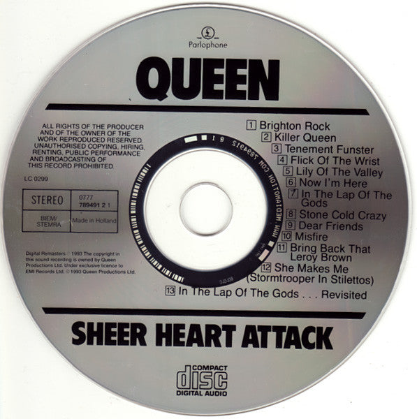 Queen : Sheer Heart Attack (CD, Album, RE, RM, RP)