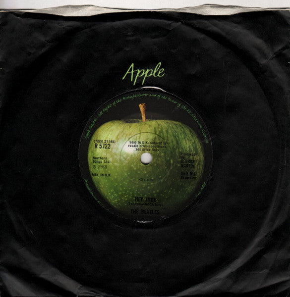 The Beatles : Hey Jude / Revolution (7", Single, Sol)