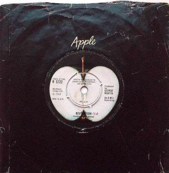 The Beatles : Hey Jude / Revolution (7", Single, Sol)