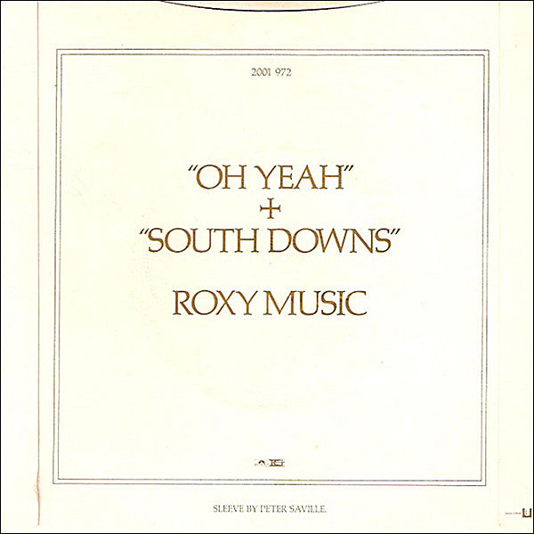 Roxy Music - Oh Yeah (7) (Very Good Plus (VG)) - DaddyPop