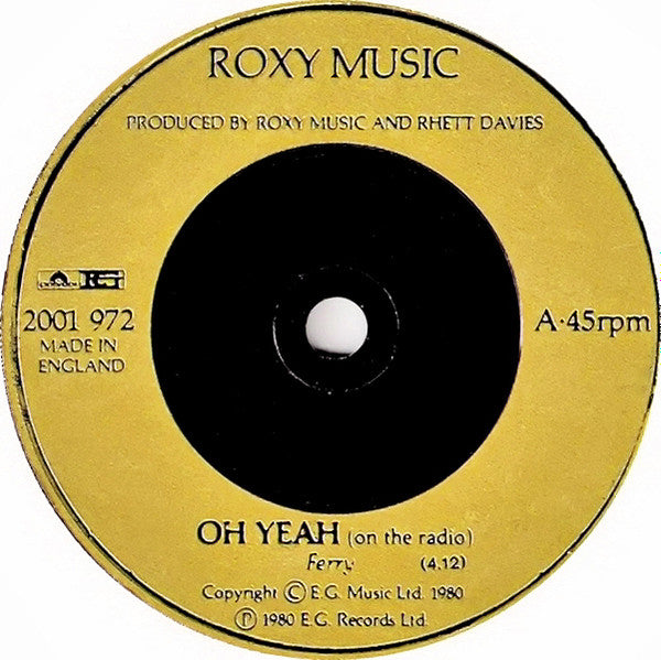Roxy Music - Oh Yeah (7) (Very Good Plus (VG)) - DaddyPop