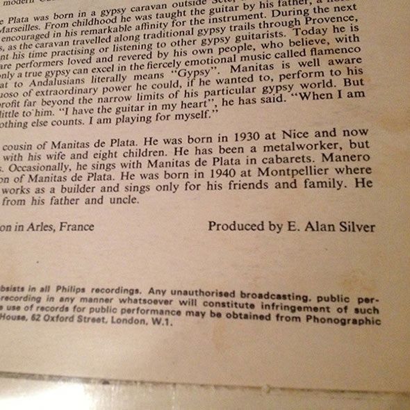 Manitas De Plata : Flamenco Guitar (LP, Mono, Mon)