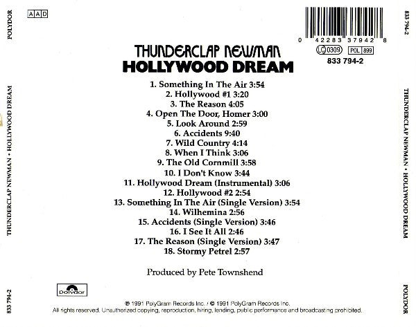Thunderclap Newman : Hollywood Dream (CD, Album, RE)