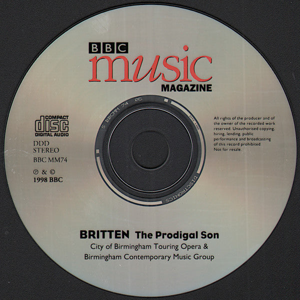 Benjamin Britten - City Of Birmingham Touring Opera & Birmingham Contemporary Music Group : The Prodigal Son (CD, Enh)